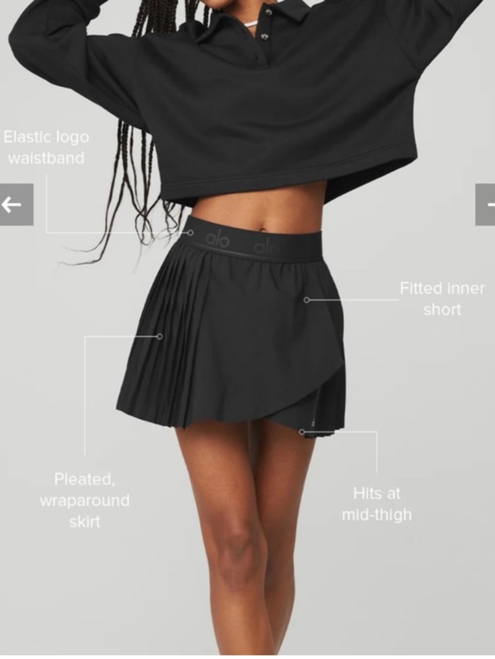 Alo - Aces Tennis Skirt